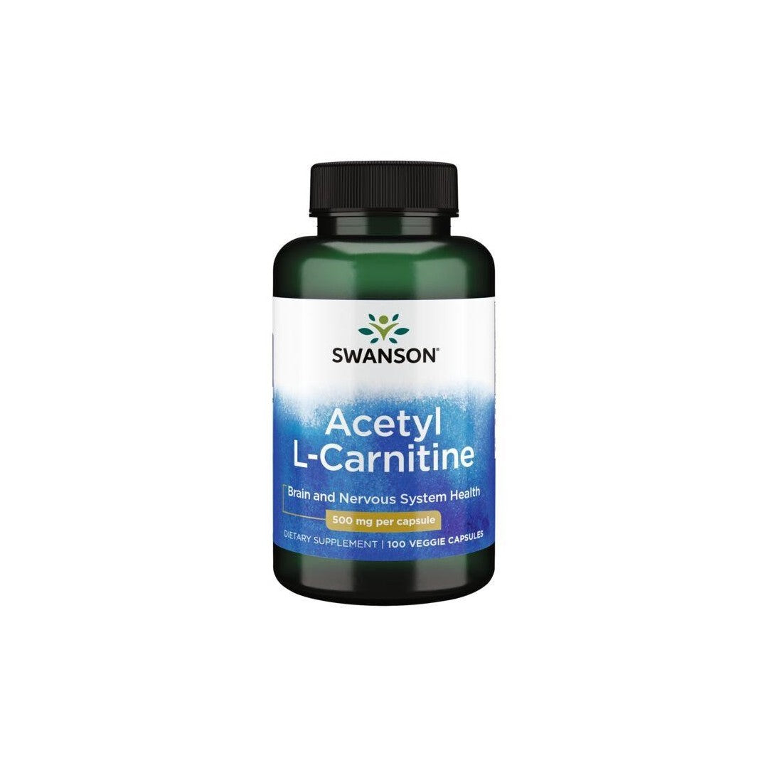 Acetyl L-Carnitin 500 mg 100 Veggie-Kapseln Swanson Health Products